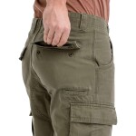 Bushman Pánské kapsáčové kalhoty Klawer, tmavá khaki 52