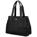 Stylová dámská nylonová kabelka do ruky Elke, černá