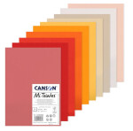 Canson Mi-Teintes listy A4 10 archů 160g sada Teplé tóny