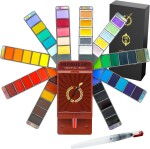 Apolo Arte Apolo Arte, AA-0121, akvarelové barvy v pánvičkách a štětec, cestovní balení, 56 odstínů