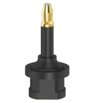 Hama ODT Toslink 3,5 mm / Optický adaptér / pozlacený