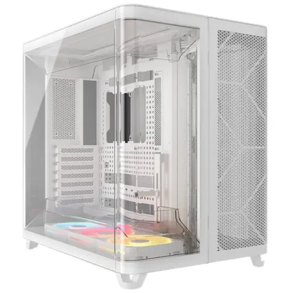 Corsair AIR 5400 LX-R RGB bílá / E-ATX / 3x USB-C / 3x 120mm / bez zdroje / průhledná bočnice (CC-9011321-WW)