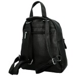 Stylový dámský koženkový kabelko-batoh Sellens, černý