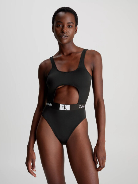 Dámské jednodílné plavky KW0KW02357 BEH černé - Calvin Klein S