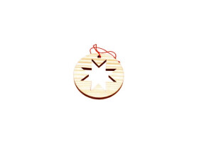 Ozdoby dřevěné - Kolečko s hvězdou