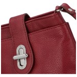 Dámská kožená malá crossbody Azura, vínová