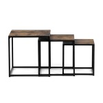 Konferenční stolek 45x45cm, mdf, hnědá, AF-3003 OLW