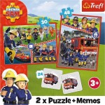 Trefl Puzzle Požárník Sam / 30+48 dílků+pexeso, 1. vydání