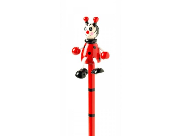 Orange Tree Toys Dřevěná tužka se zvířátkem - Beruška (1ks)