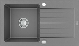 MEXEN Pablo granitový dřez odkapávačem 752x436 mm, šedá 6510751010-71