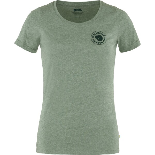 FJÄLLRÄVEN 1960 Logo T-shirt W, Patina Green-Melange (vzorek) velikost: L