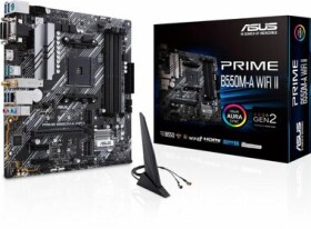 ASUS PRIME B550M-A WI-FI II / B550 / AM4 / 4x DDR4 / PCIEx16 / GLAN / mATX (90MB19X0-M0EAY0)