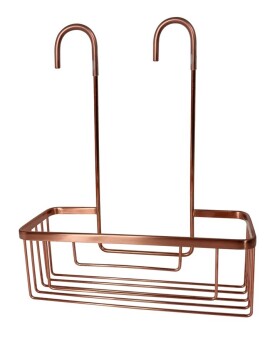 Gedy - SMART polička do sprchy závěsná, na baterii, 300x375x120 měď mat 248982