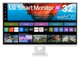 31,5" LG 32U721SB-W bílá / Smart monitor / VA / 4K UHD / 60 Hz / USB-C 65W / repro (32U721SB-W.AEU)