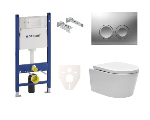 Cenově zvýhodněný závěsný WC set Geberit do lehkých stěn / předstěnová montáž + WC SAT Brevis SIKOGES7W3S SIKOGES7W3S