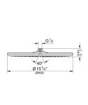 GROHE - Rainshower Cosmopolitan Hlavová sprcha, průměr 40 cm, chrom 28783000