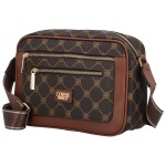 Moderní dámská koženková crossbody kabelka Coveri Gurio, coffee