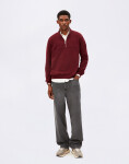 Armedangels Waarlo Fleece Troyer 3639 velvet red XL