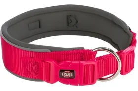 Trixie Premium fuchsia/grafit / Obojek pro psy / Extra široký / S-M 33-42 cm / 35 mm (1995611)
