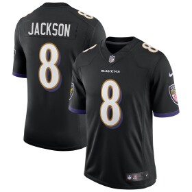 Nike Pánský dres Baltimore Ravens NFL Lamar Jackson #8 Speed Machine Limited - Černá Velikost: 2XL
