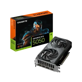 GIGABYTE GeForce RTX 5050 WINDFORCE OC 8GB / 2587MHz / 8GB GDDR6 / 128-bit / 2x HDMI + 2x DP / 550W (8) (GV-N5050WF2OC-8GD)