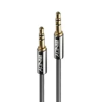 Lindy Cromo antracitová / Audio kabel / Jack 3,5mm - Jack 3,5mm / 1 m (35321)