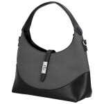 Trendy dámská koženková kabelka do ruky Lussy, černá