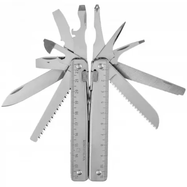 VICTORINOX SWISSTOOL (3.0323.N) / Multifunkční kapesní nářadí a nůž / Počet funkcí 26 / nylonové pouzdro (V-3.03 23.N)