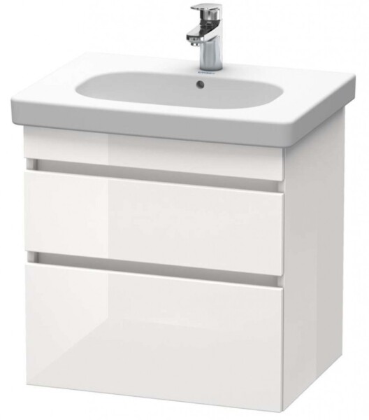 DURAVIT - DuraStyle Umyvadlová skříňka 61x93x45 cm, 2 zásuvky, lesklá bílá DS648302222
