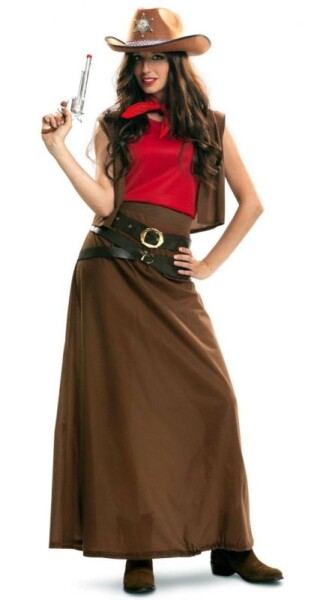 Ptakoviny.cz Kostým - Kovbojka hnědá Velikost: XL