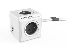 POWERCUBE Extended USB Grey 1,5m - rozbaleno - mírně prasklý obal