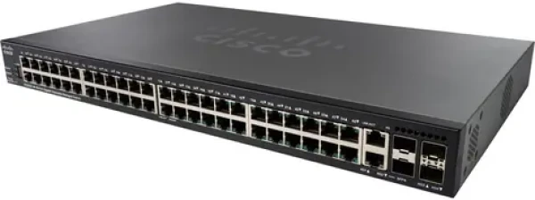 Cisco SG350X-48MP / 48 Port Gigabit Switch / 2x combo 10 Gbit SFP+ / 2x SFP+ / PoE / QoS / VLAN (SG350X-48MP-K9-EU)