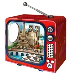 2KIDS TOYS 3D dřevěná skládačka Retro TV Paříž