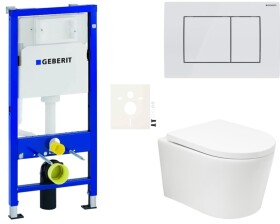 Závěsný WC set Geberit do lehkých stěn / předstěnová SAT BREVIS SIKOGESBRTORD30 SIKOGESBRTORD30