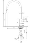 Dřezová baterie Reginox Japura Chrome, R31544, chrom R31544