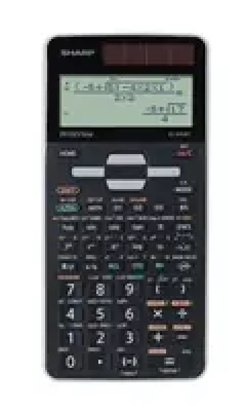 SHARP ELW506TBSL černá / Kalkulačka vědecká / balení blister / Solární + bateriové napájení (SH-ELW506TBSL)