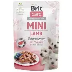 Brit Care Mini Puppy Lamb fillets in gravy 85g / Kapsička pro psy (8595602560318)