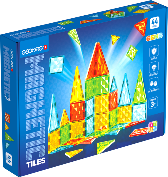 Geomag Magnetic Tiles 44 dílků - Geomag