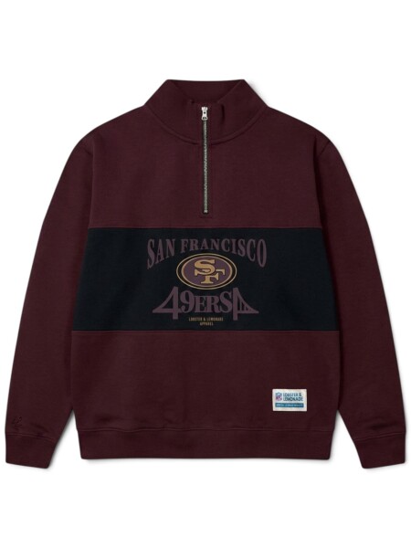 Lobster & Lemonade Pánská mikina San Francisco 49ers NFL Classics L&L '83 Half Zip Velikost: M