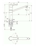 IDEAL STANDARD - Alpha Dřezová baterie, chrom BC813AA