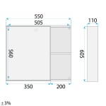 REA - Sada koupelnového nábytku s umyvadlem Gama T25023 QHM 60CM REA-M0203
