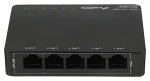 Lanberg DSP3-1005-60W černá / Switch / 5x GbE / 4x PoE+ 802.3at / 60W (DSP3-1005-60W)