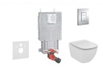 GROHE - Uniset Set předstěnové instalace, klozetu a sedátka Ideal Standard Tesi, tlačítka Skate Cosmopolitan, chrom 38643SET-KF