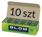 Baterie 9V 6F22 Super Heavy Duty / Baterie / Zinko-uhlíková / 10 ks (82-570#)