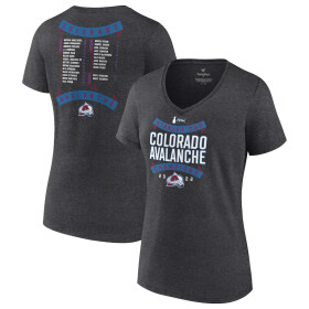 Fanatics Dámské tričko Colorado Avalanche 2022 Stanley Cup Champions Roster V-Neck Velikost: