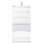 Busy B Rodinný nástěnný kalendář Floral 2026/27, modrá barva