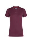 ICEBREAKER Wmns Merino 125 CL Sphe SS Tee Col Block, Dark Berry/Grey Plum/Cb (vzorek) velikost: S