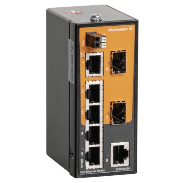 Weidmüller 2828600000 IE-SW-ELB-08-6TX-2FESFP síťový switch 10 / 100 MBit/s