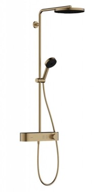 HANSGROHE - Pulsify S Sprchový set s termostatem, průměr 26 cm, 3 proudy, kartáčovaný bronz 24220140
