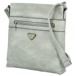Trendy dámská koženková crossbody Laka, šedá